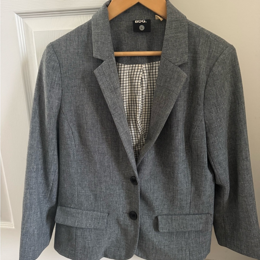 BDG Women's Gray Blazer Jacket